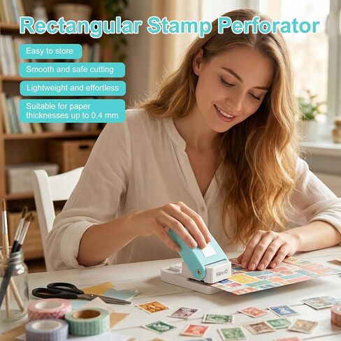 Single Hole Punch, 40 Sheets Punch Capacity, Kaluofan Hole Puncher Single, Small Hole Punch with Non-Slip Removable Base, One Hole Puncher for Crafts, Scrapbooks, Paper, Chipboard in Kuwait