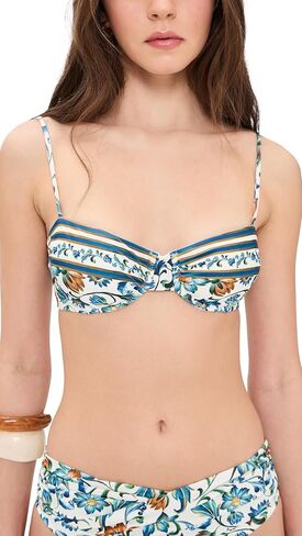 FARM Rio Women's Flora Tile Under Wire Bikini Top in Saudi Arabia
