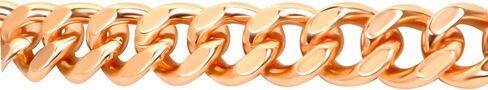 outROAR Gear Solid Copper Cuban Link Bracelet - 8.5 inches | Pure Copper Men’s Wrist Chain, Heavy, Thick, Wide in Saudi Arabia