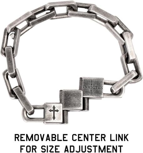 Hero Company Men’s Stainless Steel Bracelet - ‘Invictus Unconquered’ Bracelet for Men - Helps Pair Veterans With A Service Dog or Shelter Dog in Saudi Arabia