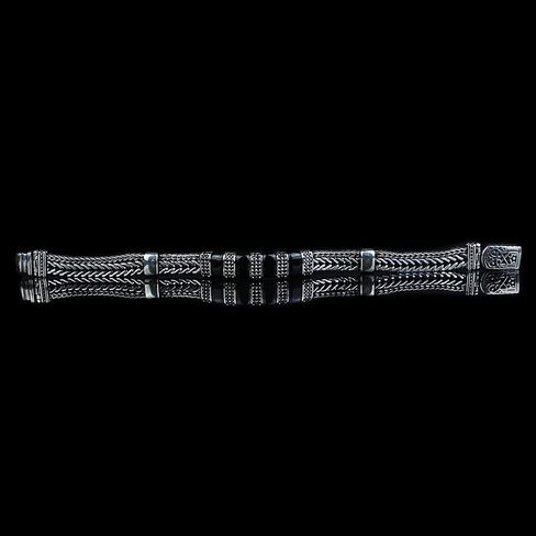 925 Sterling Silver Onyx Chain Bracelet, Onyx Link Chain Bracelet, Foxtail Chain Bracelet, Black Onyx Stone Bracelet, Gift For Men in Kuwait