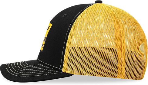 Vintage Texas Luckenbach Hat Country Music Style Baseball Cap Black and Yellow Willie and Waylon Trucker Hat for Men & Women in Saudi Arabia