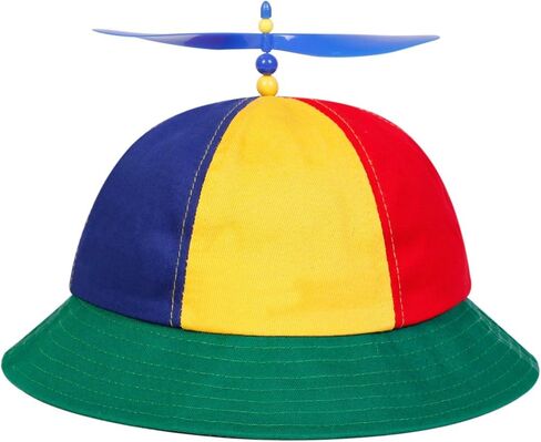 WETMT المروحة قبعة قبعة بيسبول قابل للتعديل قبعة هليكوبتر ملونة قابلة للتعديل مضحك Spinny Snapback قبعة in Kuwait
