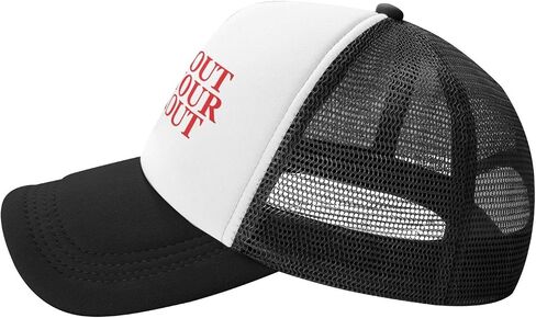 Black Out with Your Rack Out Trucker Hat Funny Baseball Caps Unisex Classic Mesh Fishing Hat for Men and Women Black in Saudi Arabia