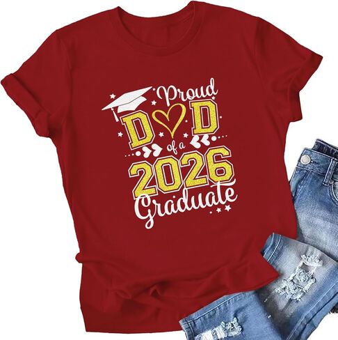 Graduation Shirts 2026 for Family Proud Group Grad Tees 2026 Graduate Senior Gift Top in Saudi Arabia
