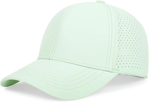 Quick Dry Baseball Cap Curved Brim Snapback Hat Sun Protection Laser Cut Mesh Ball Cap for Men Women Golf Running Workout in Saudi Arabia