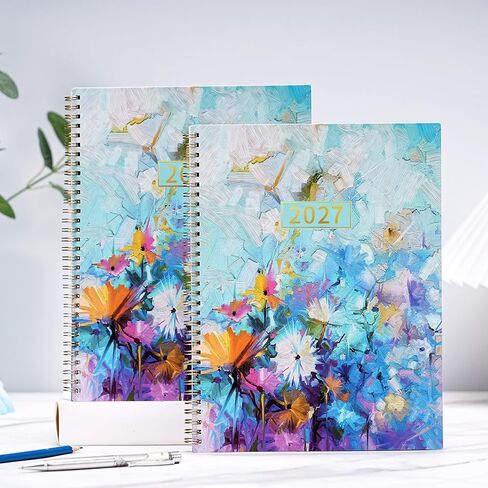 2025 Planner - Planner 2025, 2025 Planner Weekly and Monthly, 9" x 11", Jan 2025 - Dec 2025, Colorful Monthly Tabs, Twin-wire Binding, Holidays, Back Pocket in Kuwait