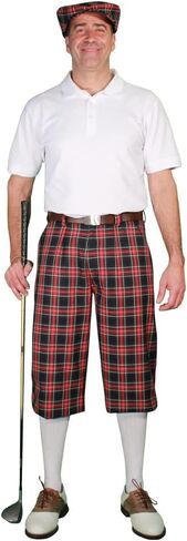 Golf Knickers Outfit - Plaid - Stewart Collection - Mens 'Par 5' in Saudi Arabia