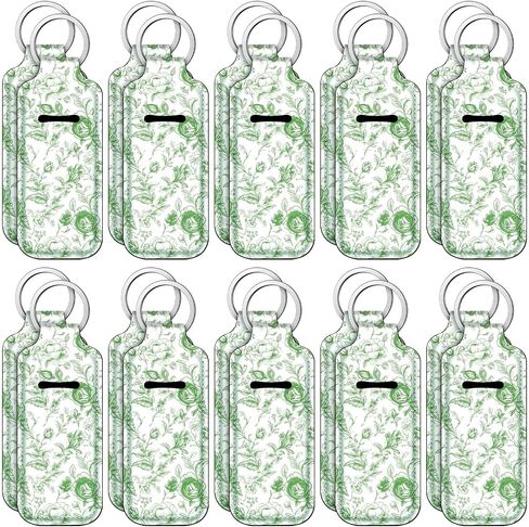 Ctosree 20 قطعة دش الزفاف حامل أحمر الشفاه سلاسل المفاتيح الهدايا السائبة الأزهار هدايا الزفاف للضيوف حامل بلسم الشفاه المفاتيح in Kuwait