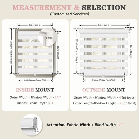 SEEYE Cordless Zebra Blinds for Windows, 60% Shading Zebra Shades, Free-Stop French Door Blind Window Shades, Dual Layer Light Filtering Roller Shades for Day and Night, 45" W x 48" H, Linen White in Saudi Arabia