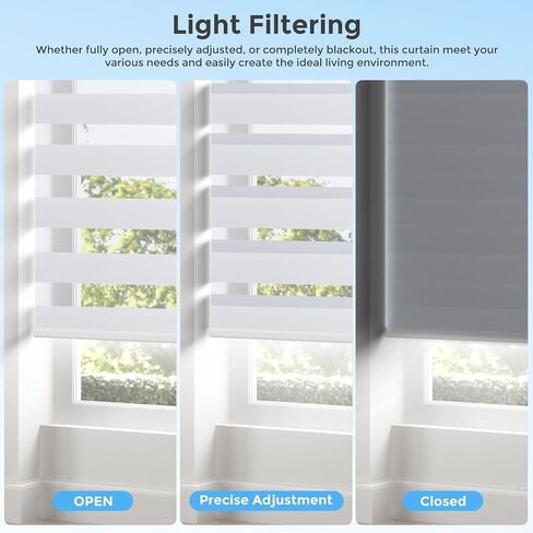 Motorized Zebra Blinds with Remote,Rechargeable Smart Electric Cordless Shade，White，52" W X 72" H in Saudi Arabia
