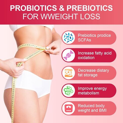 CANLIST Women's Probiotic Powder - 120 Billion CFUs, 20 Strains, Cranberry Extract & 3 Prebiotics, Help for Immune Booster, Digestive Health, Vaginal & Urinary Health, 40 Packets in Saudi Arabia