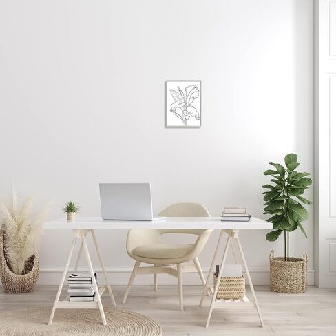 Stupell Industries Calla Lily Floral Stem Modern Minimal Line Drawing in Kuwait