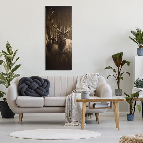 Stupell Industries Strong Buck and Woodland Deer Portrait Realistic Drawing in Kuwait