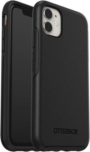 OtterBox iPhone 11 (Non-Retail/Ships in Polybag) Symmetry Series Case - Non-Retail/Ships in Polybag - Black, Ultra-Sleek, Wireless Charging Compatible, Raised Edges Protect Camera & Screen in Kuwait