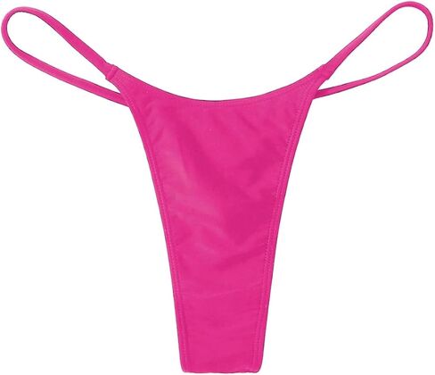 WDIRARA Women's Low Rise Bikini Bottoms High Cut Basic Swim Brief Swimwear in Kuwait