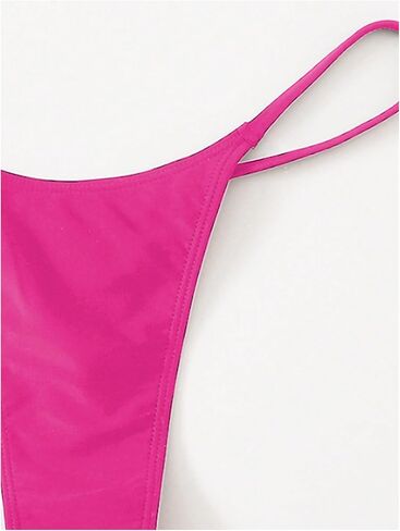 WDIRARA Women's Low Rise Bikini Bottoms High Cut Basic Swim Brief Swimwear in Kuwait