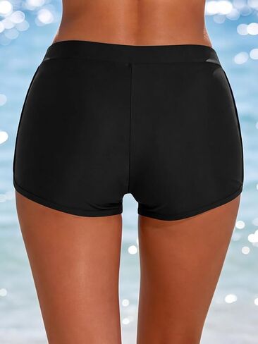 SHEKINI Period Swim Shorts,Leakproof,Built-in Bikini Bottom Bathing Suit - Teens Girls Women in Kuwait