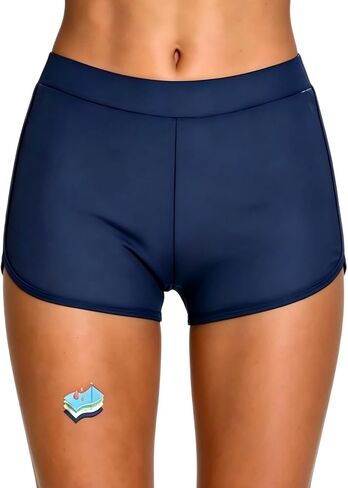 SHEKINI Period Swim Shorts,Leakproof,Built-in Bikini Bottom Bathing Suit - Teens Girls Women in Kuwait