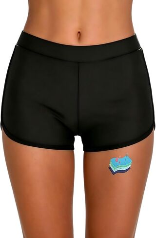 SHEKINI Period Swim Shorts,Leakproof,Built-in Bikini Bottom Bathing Suit - Teens Girls Women in Kuwait