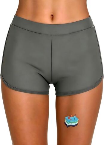 SHEKINI Period Swim Shorts,Leakproof,Built-in Bikini Bottom Bathing Suit - Teens Girls Women in Kuwait