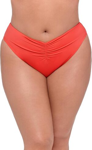 S3 Swim Womens Smoothing Cinch Front High Cut Bikini Bottom in Saudi Arabia