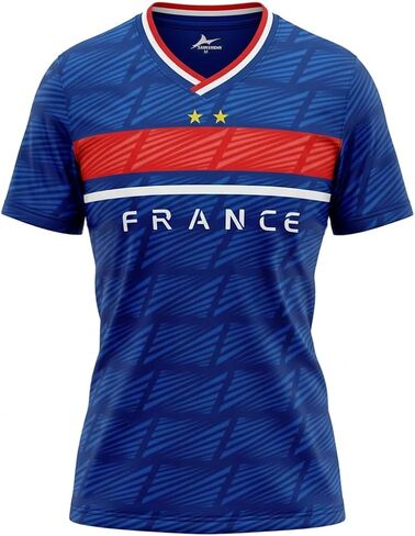 Women Soccer Jersey Sports Fans Outdoor T-Shirts Athletic Slim Fit Fan Soccer Jersey in Kuwait