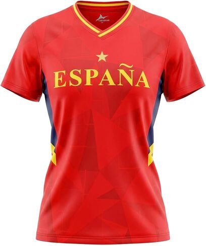 Women Soccer Jersey Sports Fans Outdoor T-Shirts Athletic Slim Fit Fan Soccer Jersey in Kuwait