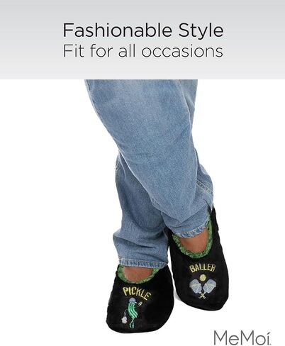 MeMoi Men's Pickle Baller Sherpa Lined Slippers in Kuwait