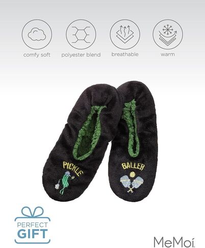 MeMoi Men's Pickle Baller Sherpa Lined Slippers in Kuwait