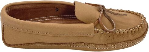 Bastien Industries Men's Moose Suede Leather Moccasin Slippers in Saudi Arabia
