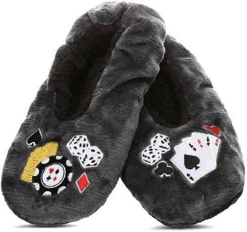 MeMoi Men's Casino Sherpa Lined Slippers in Kuwait