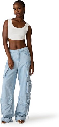 Steve Madden Women's Duo Pant in Lightweight Denim in Kuwait