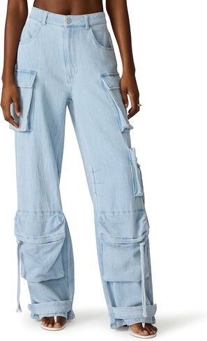 Steve Madden Women's Duo Pant in Lightweight Denim in Kuwait