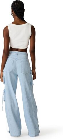 Steve Madden Women's Duo Pant in Lightweight Denim in Kuwait