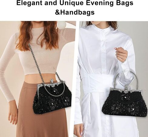 1920s Vintage Beaded Clutch Evening Bags Pearl Flapper Handbag for Women Wedding Party in Saudi Arabia