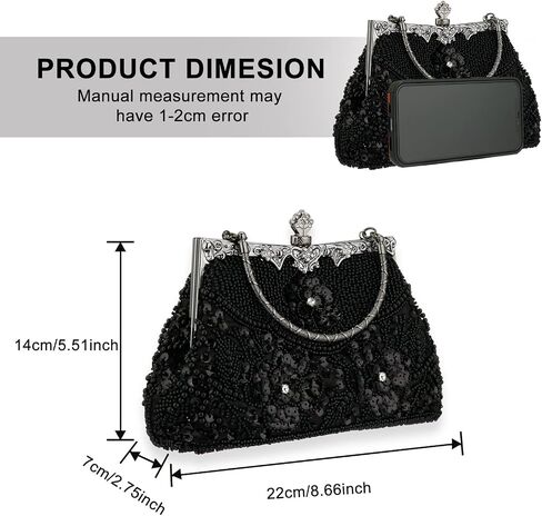 1920s Vintage Beaded Clutch Evening Bags Pearl Flapper Handbag for Women Wedding Party in Saudi Arabia