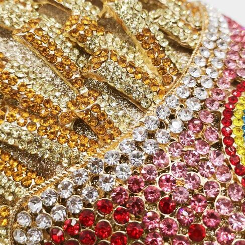 Novelty Small Fries Chip Women Evening Handbags,Party Dinner Crystal Clutch Bag,Bridal Rhinestone Clutch Purse in Saudi Arabia