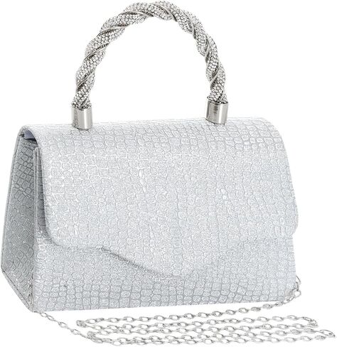 Mother's Day Women's Evening Bag Purse Clutch Bag，Glitter Evening Bag Sparkling Envelope Packet with Detachable Chain，for Women's Formal Evening Wedding Prom Events in Saudi Arabia