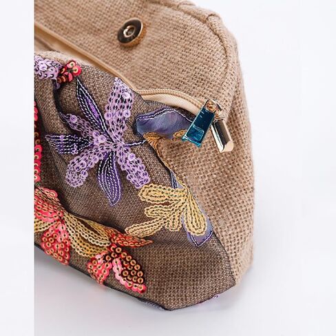Sequin Beaded Evening Bags Floral Embroidery Sequin Clutch Purse for Party Wedding Prom in Saudi Arabia