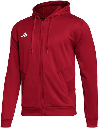 adidas Mens Hoodie Casual Outerwear Casual Comfort Technology - Red in Kuwait