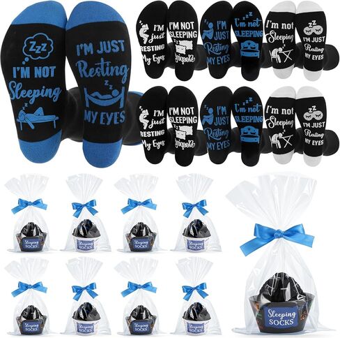 Capoda 8 Sets Gifts for Father's Day for Men Funny I'm Not Sleeping Socks with Packaging for Birthday Dad Husband Stocking Stuffer in Kuwait