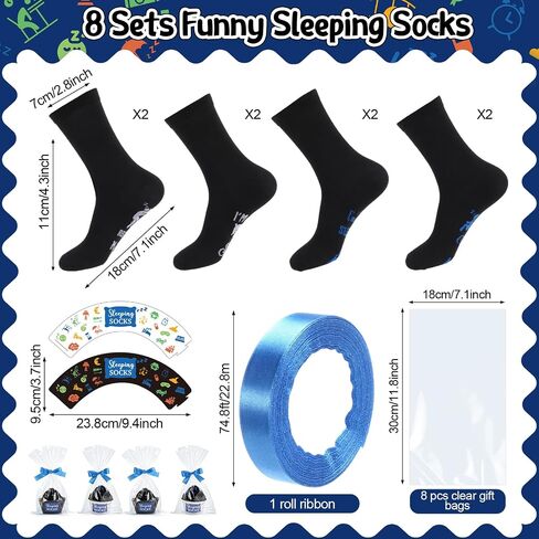 Capoda 8 Sets Gifts for Father's Day for Men Funny I'm Not Sleeping Socks with Packaging for Birthday Dad Husband Stocking Stuffer in Kuwait
