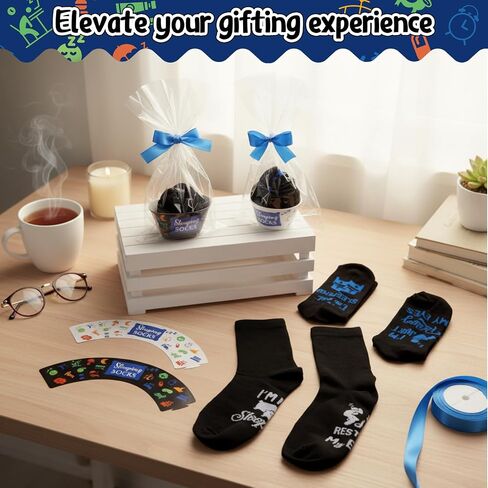 Capoda 8 Sets Gifts for Father's Day for Men Funny I'm Not Sleeping Socks with Packaging for Birthday Dad Husband Stocking Stuffer in Kuwait