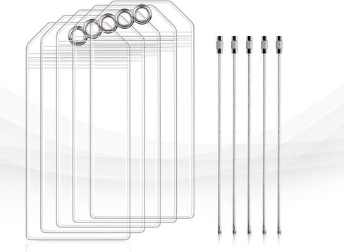 6 Pack Cruise Luggage Tags Holder for NCL, Princess, Carnival, Royal Caribbean and Celebrity Cruise Necessities，Clear Waterproof Cruise Essentials in Kuwait