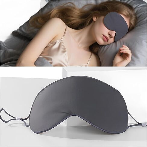 Sleep Eye Mask for Sleeper Men Women,Pressure Free Light Block Out Eye Maskwith Easy Adjustable Strap for Lunch Break,Airplane, Sleep(Black) in Saudi Arabia