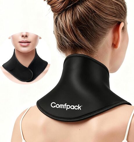 Comfpack Neck Ice Pack Wrap, Soft Gel Ice Packs for Neck Shoulder Reusable, Hot & Cold Compress Cold Pack for Surgery, Injuries, Swelling, Stiffness, Muscle Tension, Office Pressure in Saudi Arabia