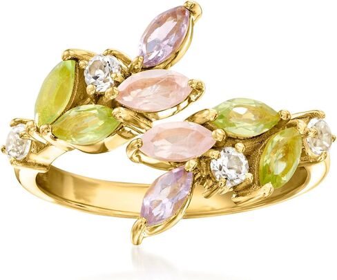 Ross-Simons 1.40 ct. t.w. Multi-Gemstone Ring in 18kt Gold Over Sterling in Saudi Arabia