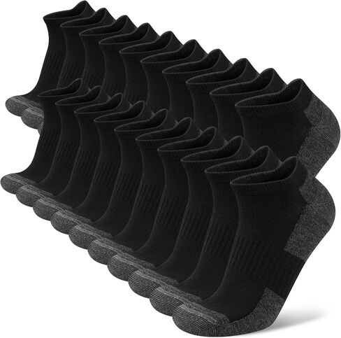 Men's Ankle Socks 20-Pack, Breathable Athletic Socks for Everyday Wear, Durable & Soft Bulk Socks for Men Size 10-13 in Saudi Arabia