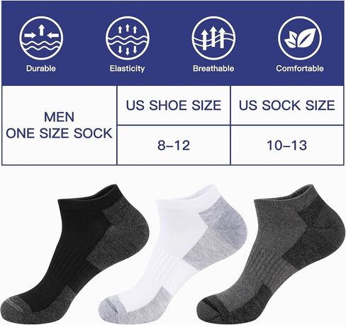 Men's Ankle Socks 20-Pack, Breathable Athletic Socks for Everyday Wear, Durable & Soft Bulk Socks for Men Size 10-13 in Saudi Arabia